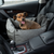 PupProtector™ Faux Leather Memory Foam Dog Car Bed - Slate Grey