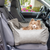 PupProtector™ Faux Leather Memory Foam Dog Car Bed - Slate Grey