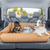 PupProtector™ Faux Leather Memory Foam Dog Car Bed - Camel