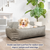 PupProtector™ Faux Leather Memory Foam Dog Car Bed - Slate Grey