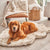 PupRug™ Faux Fur Orthopedic Dog Bed + FREE Holiday Plaid Bed Cover