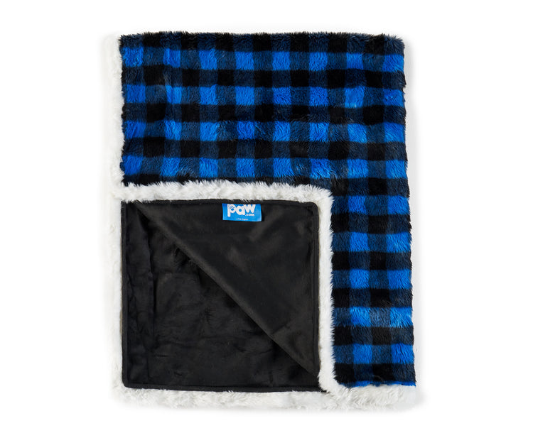 PupProtector™ Waterproof Throw Blanket - Blue Buffalo Plaid