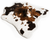 PupRug™ Animal Print Memory Foam Dog Bed Cover - Brown Faux Cowhide (Bed Not Included)