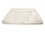 white bolster dog bed cover