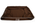 brown bolster dog bed cover