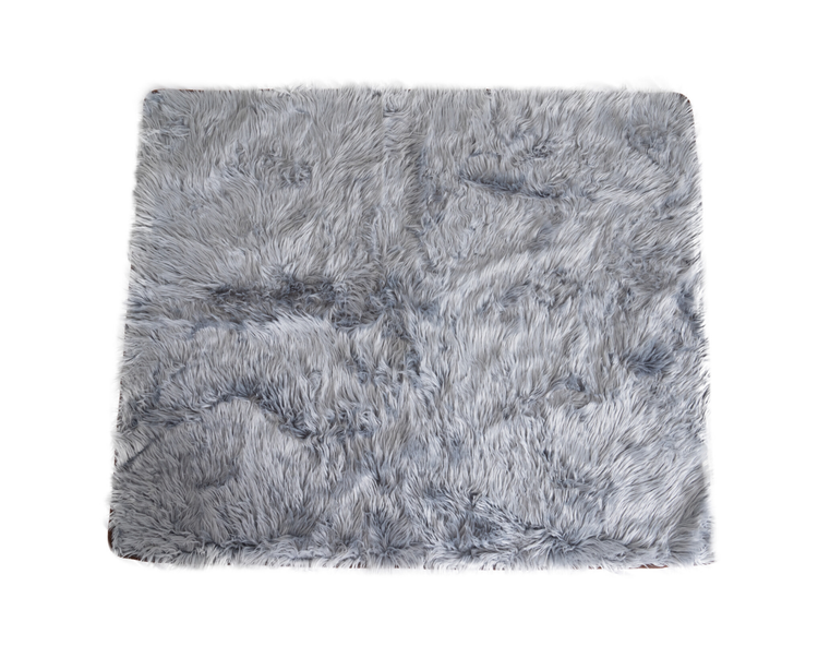 ultra-soft charcoal grey blanket