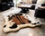 French Bulldog on Brown Faux Cowhide