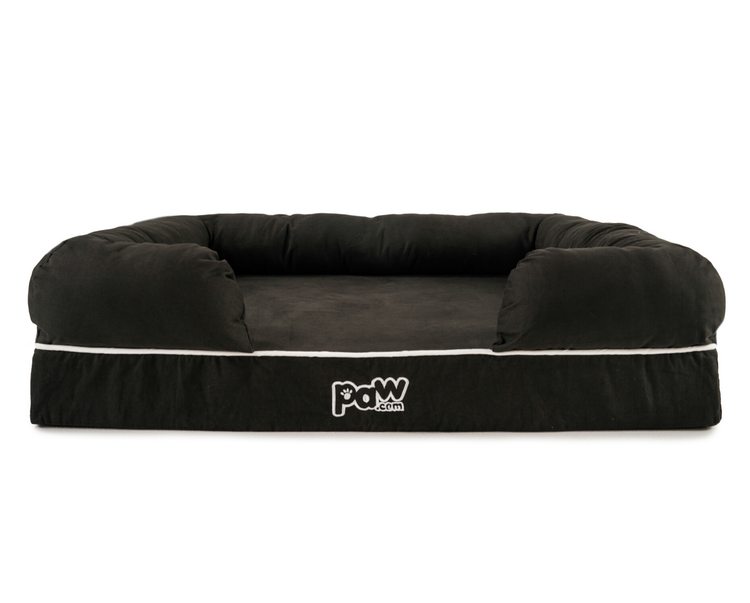 charcoal grey bolster dog bed cover