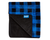 Paw.com Blue Plaid Throw Blanket