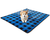 Corgi on Pet Blue Plaid Throw Blanket