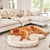 PupRug™ Bundle - Orthopedic Bed Curve, White + Matching Waterproof Blanket