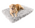 Golden Retriever on Grey Orthopedic Dog Bed Rug 