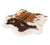 Brown Cowhide Faux Animal Print Bed