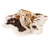 Golden Retriever on Brown Cowhide Bed