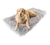 PupRug™ Runner Faux Fur Memory Foam Dog Bed - Rectangle Grey