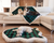 green buffalo plaid bed and blanket