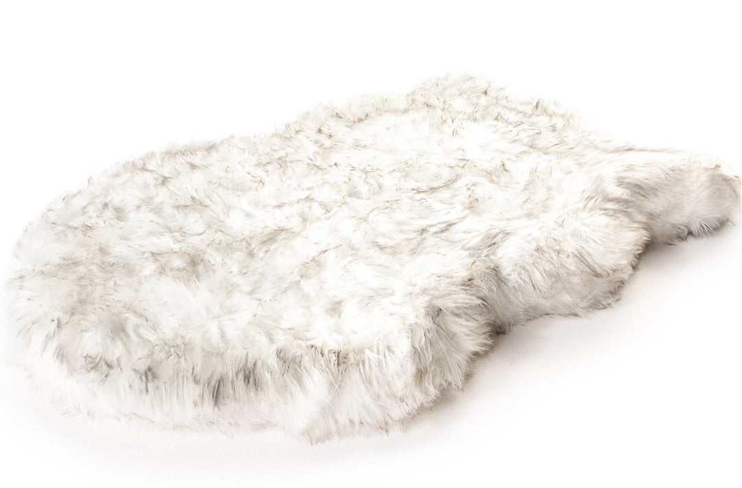 White Faux Fur Curve Cover